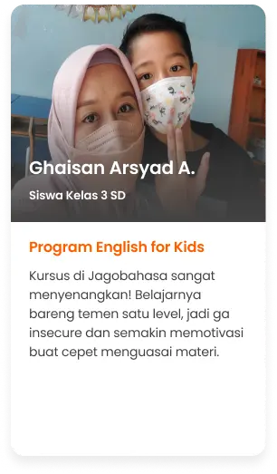 Testimoni Kursus Bahasa Inggris Anak Jagobahasa